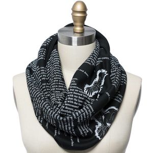 COPY - Storiarts Edgar Allen Poe’s “The Raven” infinity scarf